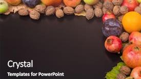  Presentation with life span - Presentation featuring autumn composition from top free background and a  colored foreground