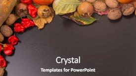  Presentation with dark space - Cool new PPT theme with autumn composition from top free backdrop and a  colored foreground