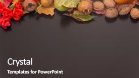  Presentation with life span development - Beautiful presentation featuring autumn composition from top free backdrop and a  colored foreground