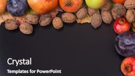  Presentation with life span - Slide deck having autumn composition from top free background and a  colored foreground