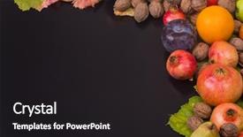  Presentation with life span - Theme enhanced with autumn composition from top free background and a  colored foreground