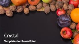  Presentation with life span - PPT theme having autumn composition from top free background and a  colored foreground