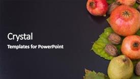  Presentation with dark space - Audience pleasing PPT theme consisting of autumn composition from top free backdrop and a  colored foreground