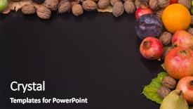  Presentation with life span - Colorful PPT theme enhanced with autumn composition from top free backdrop and a  colored foreground