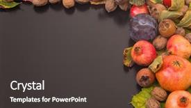  Presentation with copy space - Audience pleasing slides consisting of autumn composition from top free backdrop and a  colored foreground