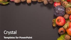  Presentation with life span development - PPT layouts with autumn composition from top free background and a  colored foreground