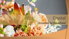  Presentation with floral - Presentation theme consisting of autumn-composition-made-of-beautiful background and a yellow colored foreground