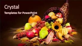  Presentation with barn wood autumn apples - PPT layouts enhanced with autumn cornucopia background and a wine colored foreground