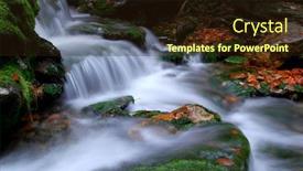  Presentation with czech republic - Cool new slides with autumn-creek-in-czech-republic backdrop and a wine colored foreground