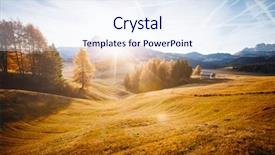  Presentation with earth day - Presentation design enhanced with autumn day beauty of earth background and a sky blue colored foreground