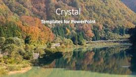  Presentation with fall foliage - Beautiful PPT layouts featuring autumn fall foliage koyo in tadami region fukushima japan backdrop and a coral colored foreground