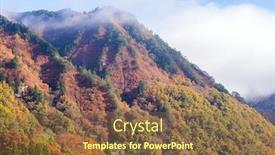  Presentation with fall foliage - Colorful PPT layouts enhanced with autumn fall foliage koyo in tadami region fukushima japan backdrop and a tawny brown colored foreground