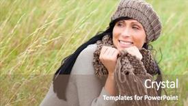  Presentation with fall - Colorful slide deck enhanced with autumn fall scene with natural backdrop and a  colored foreground