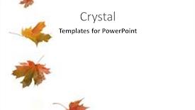  Presentation with autumn leaves falling - Slide set featuring autumn-falling-maple-leaves-isolated background and a white colored foreground