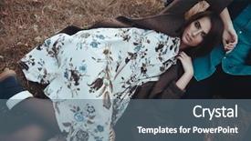  Presentation with beauty beautiful autumn in japanese - Slide deck consisting of autumn fashion beautiful fashionable couple background and a ocean colored foreground