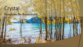  Presentation with abraham - PPT layouts consisting of autumn flood of artificial abraham background and a yellow colored foreground