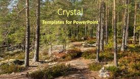  Presentation with finland - Beautiful slide set featuring autumn-forest-path-in-repovesi backdrop and a tawny brown colored foreground