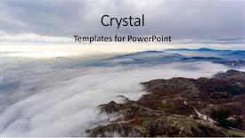  Presentation with abstract green forest - Slide deck enhanced with autumn forest with green yellow background and a light gray colored foreground