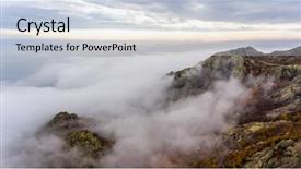  Presentation with yellow green - Amazing PPT theme having autumn forest with green yellow backdrop and a lemonade colored foreground