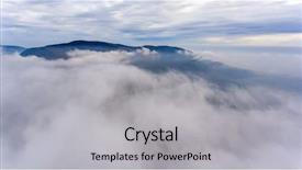  Presentation with yellow green - Audience pleasing PPT theme consisting of autumn forest with green yellow backdrop and a light gray colored foreground