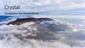  Presentation with mountains forests green forest - Slide set featuring autumn forest with green yellow background and a  colored foreground