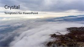  Presentation with mountains forests green forest - Slide set with autumn forest with green yellow background and a  colored foreground