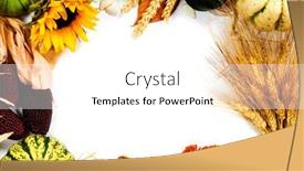  Presentation with thanksgiving - Slide deck having autumn-frame-over-white-thanksgiving background and a white colored foreground