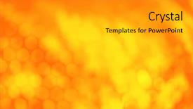  Presentation with blur - Beautiful presentation theme featuring autumn frame with blur yellow backdrop and a light gray colored foreground