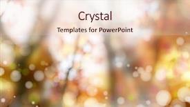  Presentation with soft colors - Cool new PPT theme with autumn garden - soft colors in a forest backdrop and a lemonade colored foreground