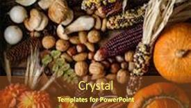  Presentation with harvest - Amazing presentation having autumn-harvest backdrop and a tawny brown colored foreground