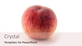  Presentation with life - Presentation design with autumn-harvested-peach-in-real background and a lemonade colored foreground