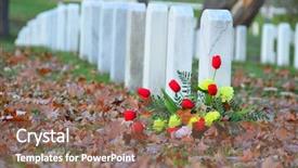  Presentation with united nation organization - Beautiful presentation featuring autumn in arlington national cemetery backdrop and a  colored foreground