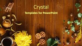  Presentation with inspiration - PPT layouts featuring autumn-inspiration-on-wooden-background background and a tawny brown colored foreground