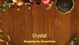  Presentation with inspiration - Audience pleasing presentation consisting of autumn inspiration backdrop and a tawny brown colored foreground