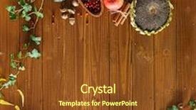  Presentation with inspiration - Amazing slide set having autumn inspiration backdrop and a tawny brown colored foreground