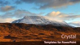  Presentation with united kingdom - Amazing PPT layouts having autumn-landscape-in-highlands-scotland backdrop and a wine colored foreground