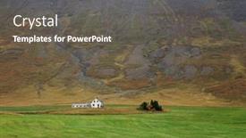  Presentation with iceland - Colorful theme enhanced with autumn-landscape-in-iceland-europe backdrop and a dark gray colored foreground
