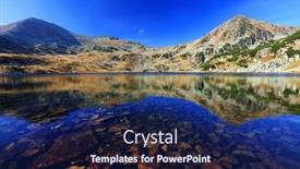  Presentation with romania - Audience pleasing presentation theme consisting of autumn-landscape-in-natural-park backdrop and a navy blue colored foreground