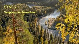  Presentation with finland - Audience pleasing presentation design consisting of autumn-landscape-in-oulanka-national backdrop and a tawny brown colored foreground