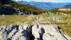  Presentation with saint - Presentation consisting of autumn-landscape-in-pierre-saint background and a yellow colored foreground