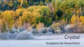  Presentation with landscape juridic - Audience pleasing PPT theme consisting of autumn landscape in provence france backdrop and a  colored foreground