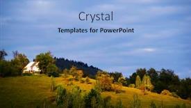  Presentation with romania - Colorful PPT theme enhanced with autumn-landscape-in-the-carpathians backdrop and a light blue colored foreground