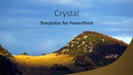  Presentation with romania - PPT theme featuring autumn-landscape-in-the-carpathians background and a light blue colored foreground