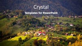  Presentation with romania - Cool new PPT layouts with autumn-landscape-in-the-carpathians backdrop and a tawny brown colored foreground