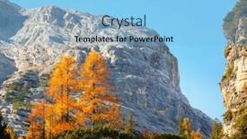  Presentation with autumn - Slides having autumn-landscape-in-val-di background and a light blue colored foreground