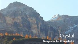  Presentation with autumn - PPT layouts featuring autumn-landscape-in-val-di background and a gray colored foreground
