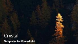  Presentation with autumn - Colorful slide deck enhanced with autumn-landscape-in-val-di backdrop and a black colored foreground