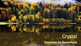  Presentation with romania - PPT theme with st ana's lake romania background and a tawny brown colored foreground