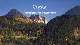  Presentation with poland - Slide deck featuring autumn-landscape-of-the-pieniny background and a teal colored foreground