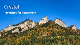  Presentation with poland - Slide deck featuring autumn-landscape-of-the-pieniny background and a gray colored foreground